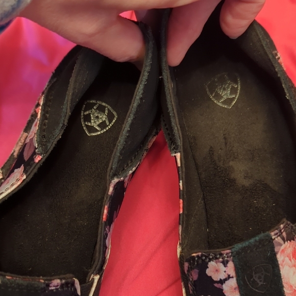 🌺🪻🌹🌼Women's Ariat leather Cruisers Floral Slip-On Shoes Size 7.5 B🌺🪻🌹🌼 - Picture 8 of 8